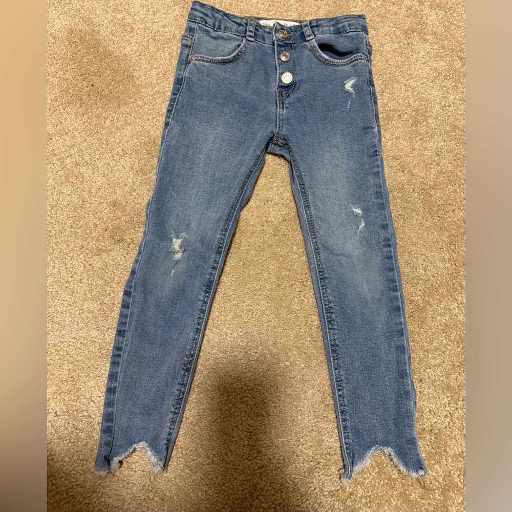Zara Blue Skinny Jeans and Dress with Free jumpsuit